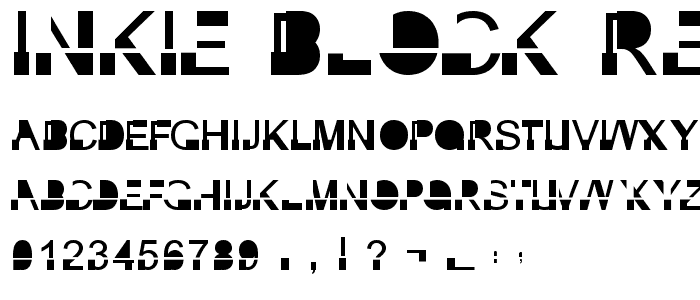 Inkie Block Regular font